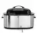 Alt View 4. MegaChef - MegaChef 22 Quart Electric Roaster Oven with High Dome Self-Basting Lid - Silver.