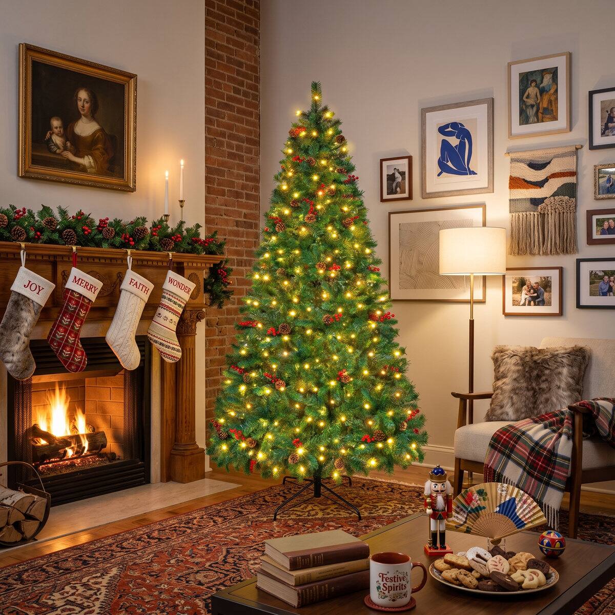 JOY  
MERRY  
FAITH WONDER  
Festive Spirits