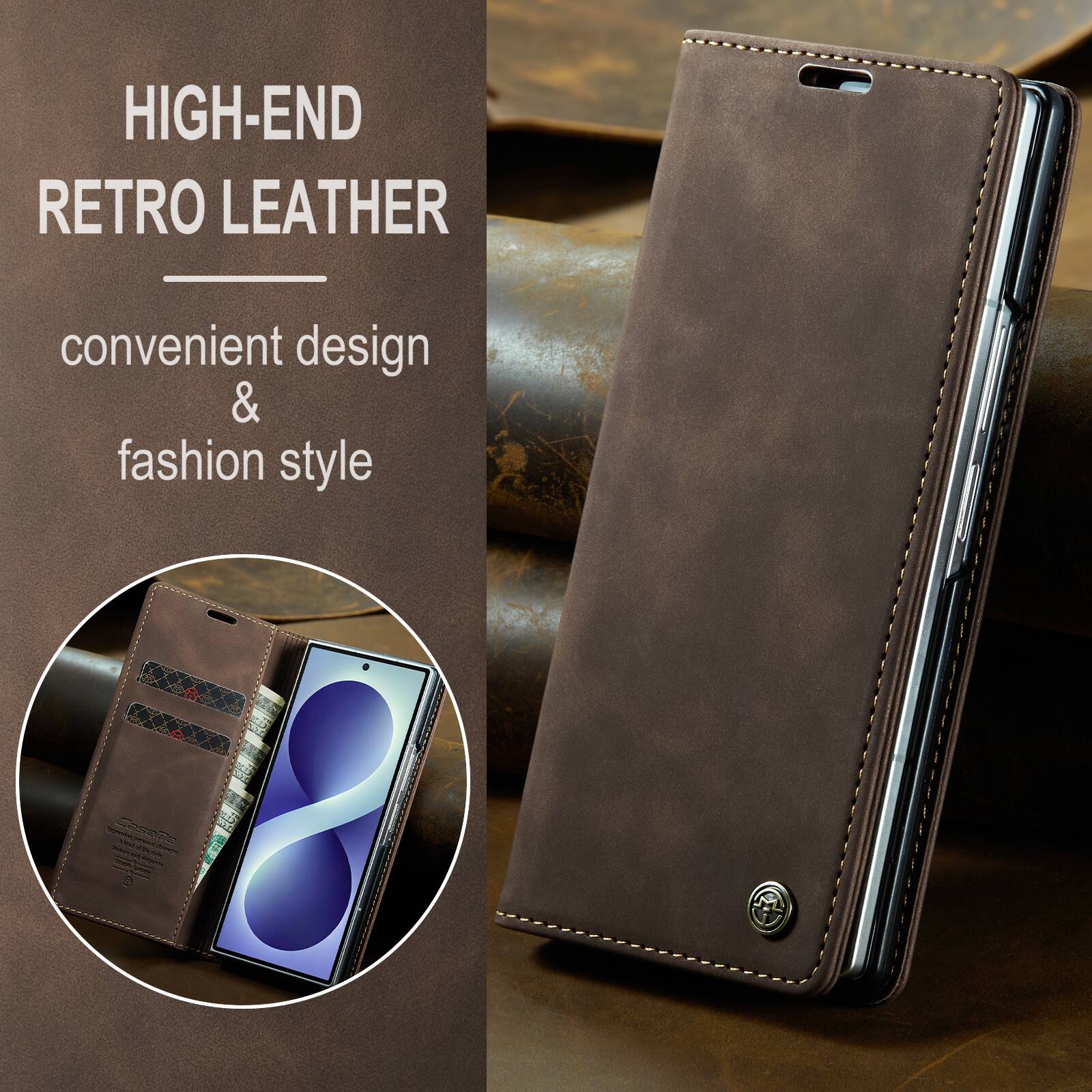 HIGH-END RETRO LEATHER  
convenient design & fashion style