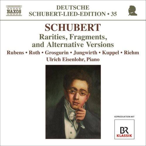 DEUTSCHE  
SCHUBERT-LIED-EDITION • 35

SCHUBERT  
Rarities, Fragments, and Alternative Versions

Rubens • Roth • Grosgurin • Jungwirth • Kuppel • Riehm  
Ulrich Eisenlohr, Piano

KOPRODUKTION MIT  
BR KLASSIK