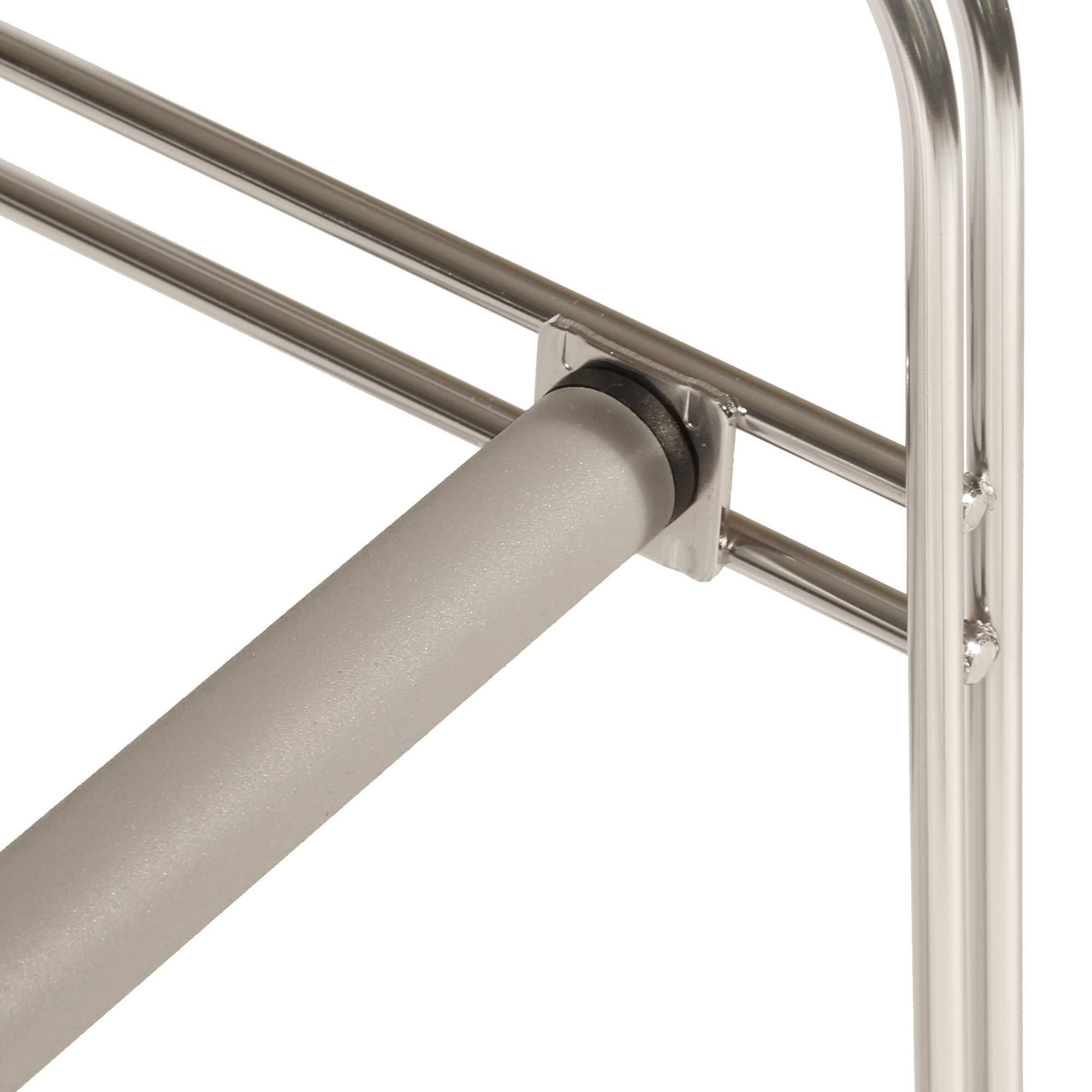 Alt View 7. ThinkLink Electronic - Expandable And Adjustable Shoe Rack Organizer For Bedroom Closet Entryway Hallway Chrome Plated - Black/Chrome 4-Tier.