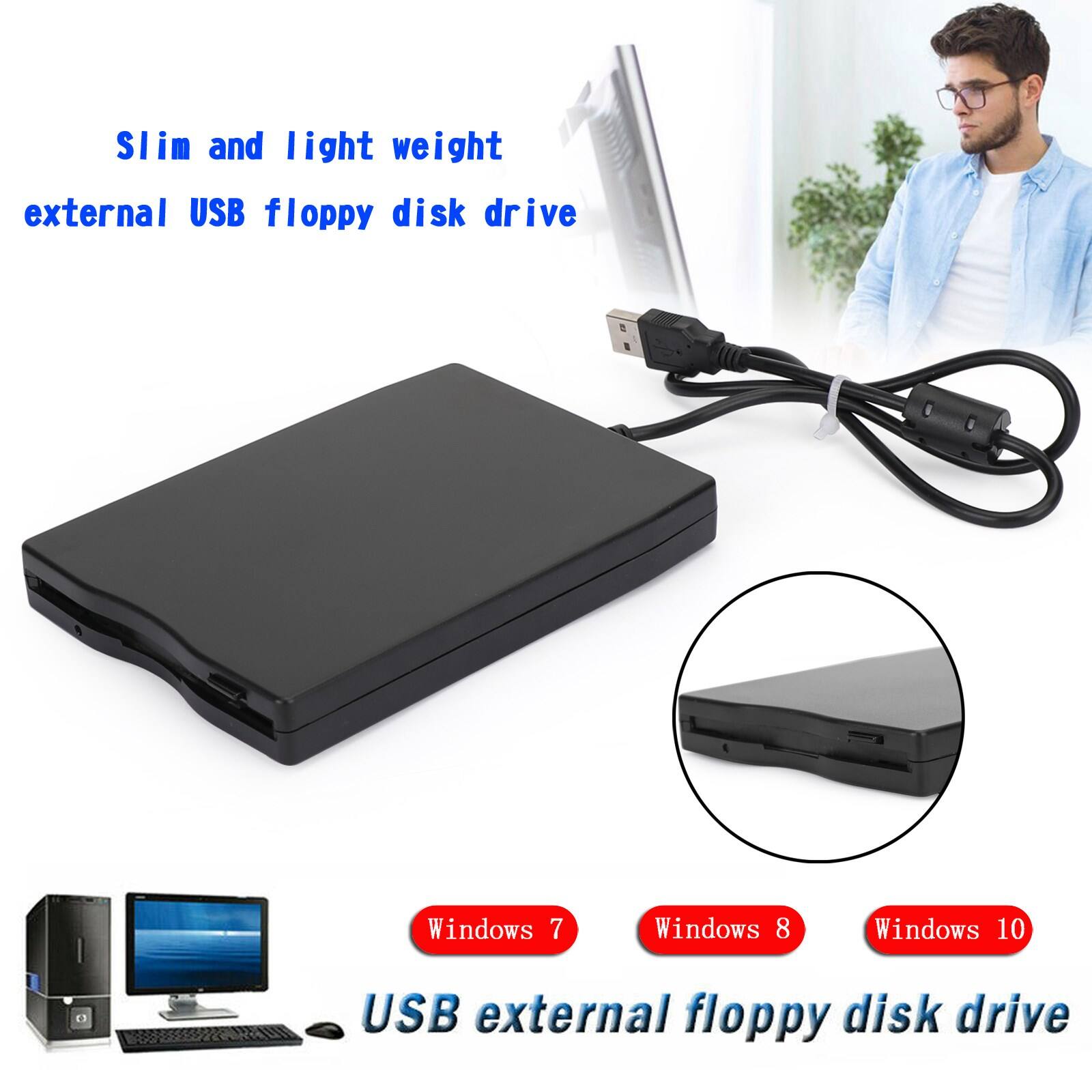 Slim and light weight external USB floppy disk drive

Windows 7 Windows 8 Windows 10 USB external floppy disk drive