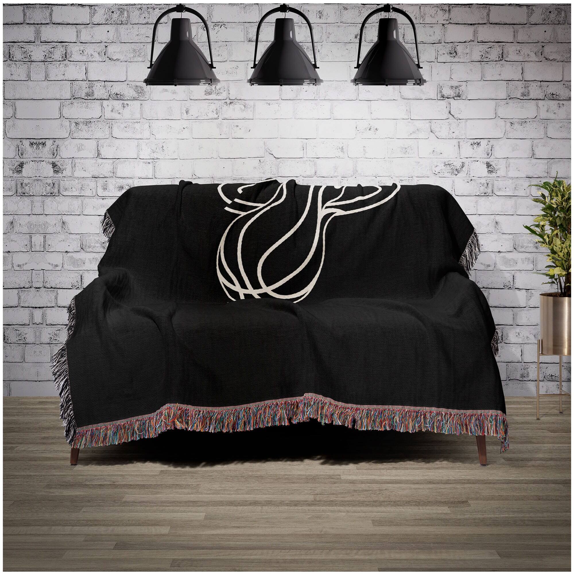 Alt View 1. Chad & Jake - Miami Heat Woven Blanket - Black.
