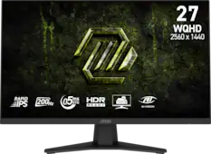 RAPID IPS
200Hz
0.5ms GTG
HDR READY
AI-VISION
27 WQHD 2560 x 1440
msi