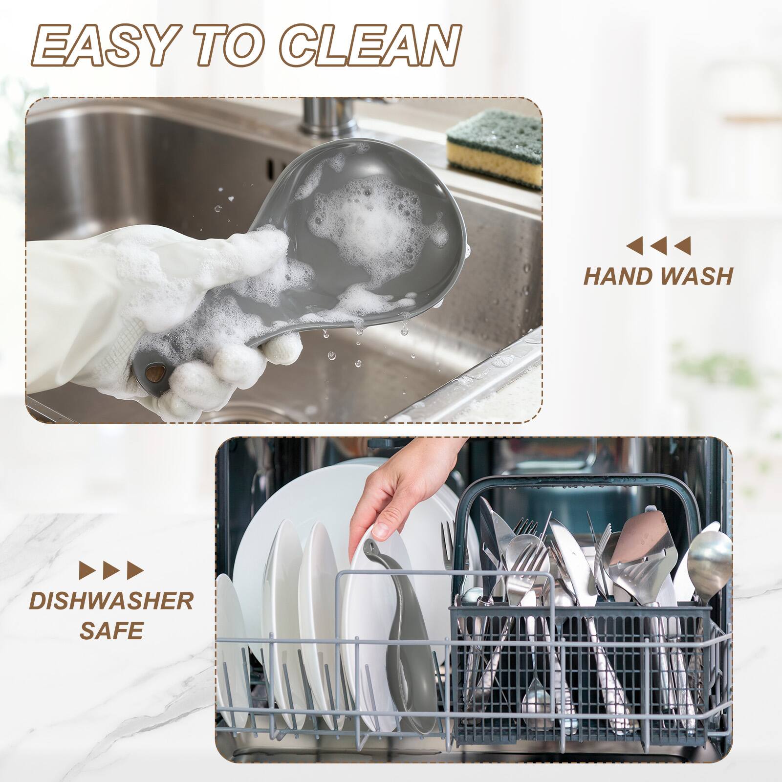 EASY TO CLEAN

HAND WASH

DISHWASHER SAFE