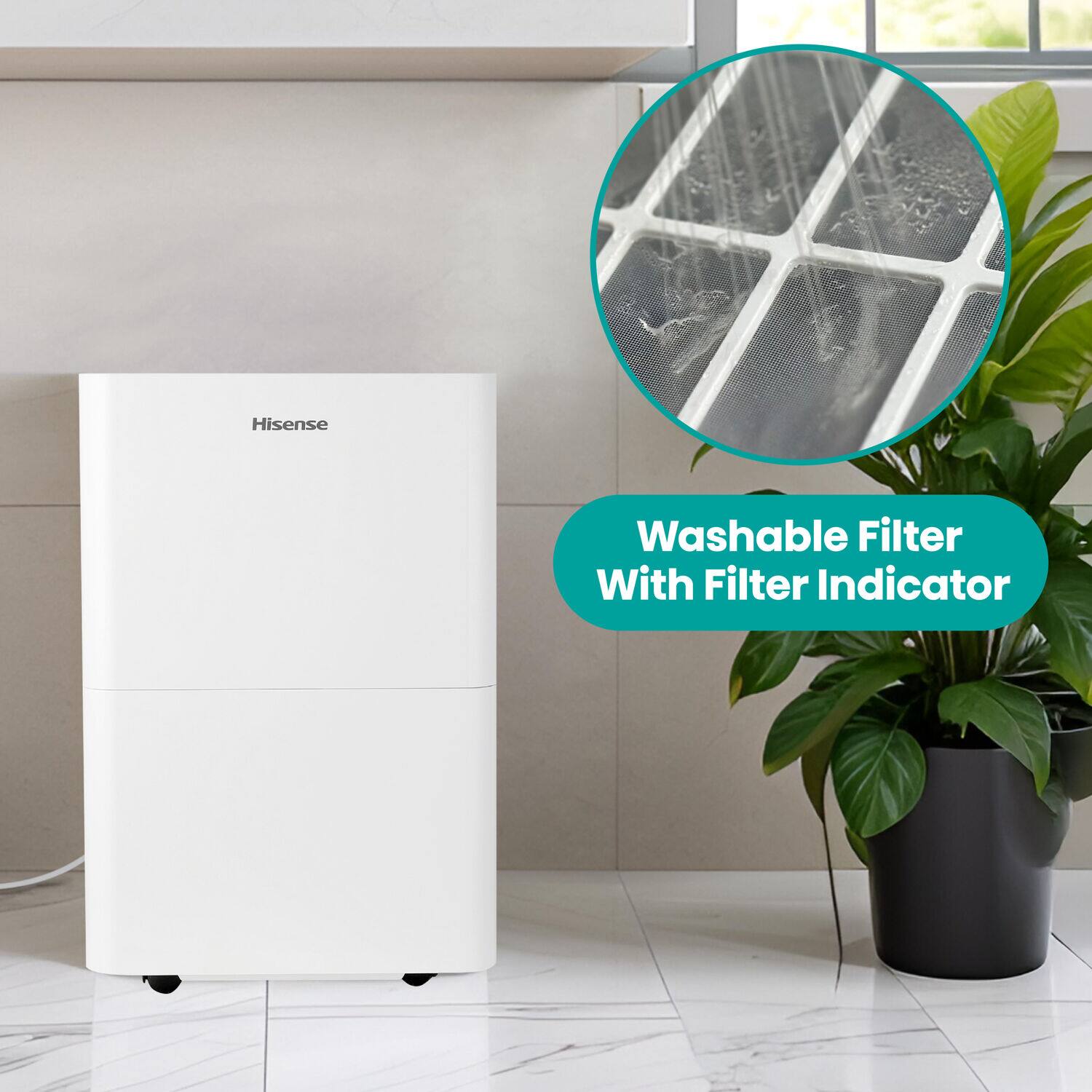 Hisense Washable Filter With Filter Indicator