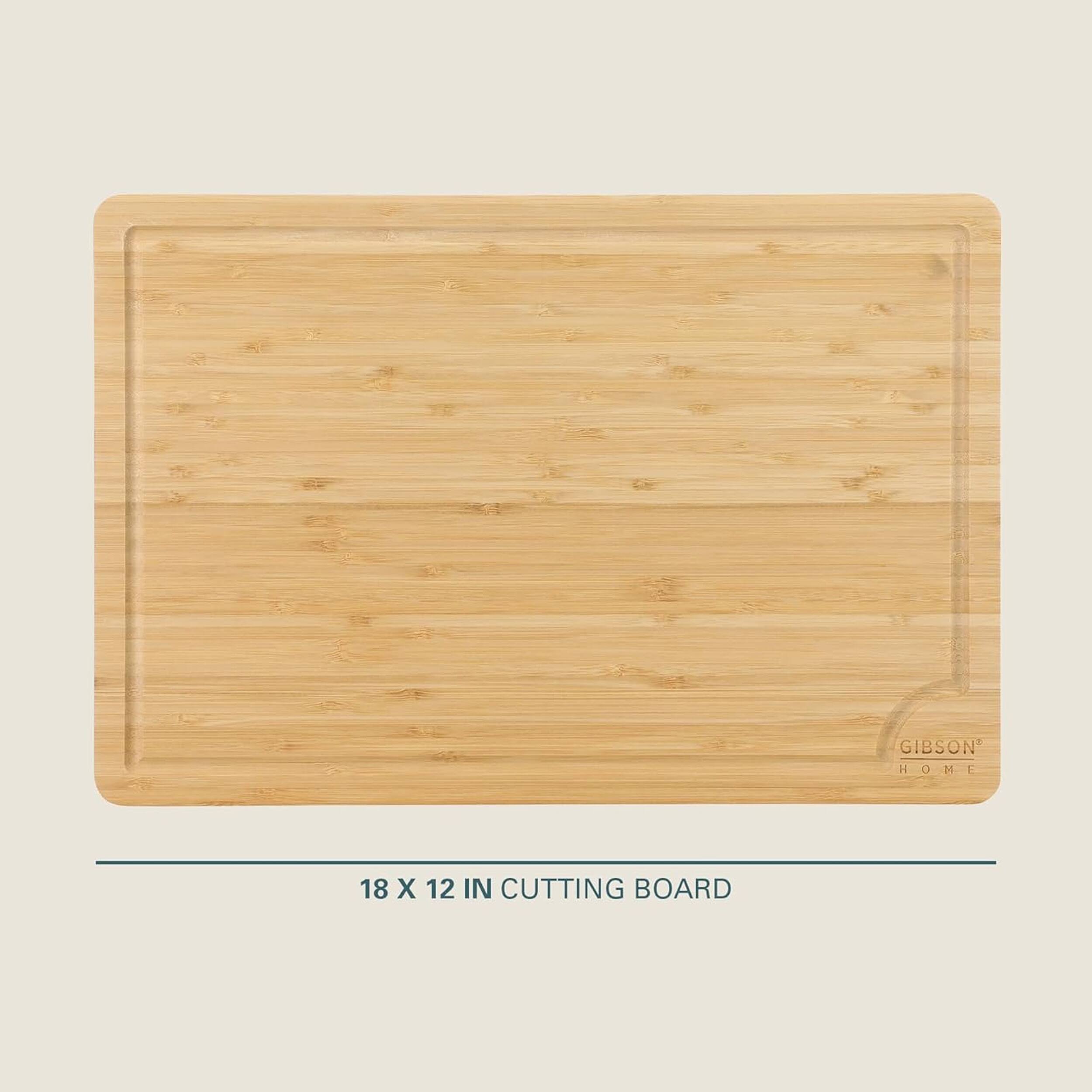 GIBSON HOME 18 X 12 IN CUTTING BOARD