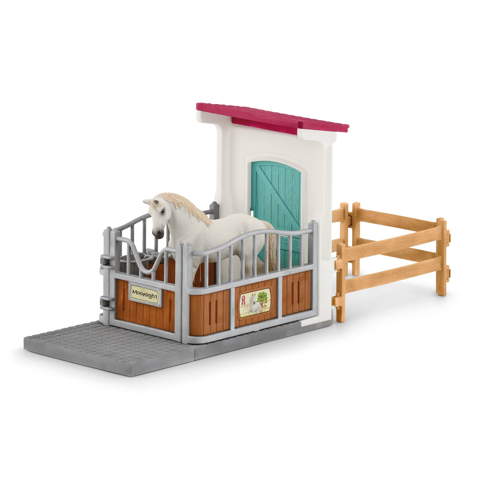 Left. Schleich - Horse Club: Stall Extension.