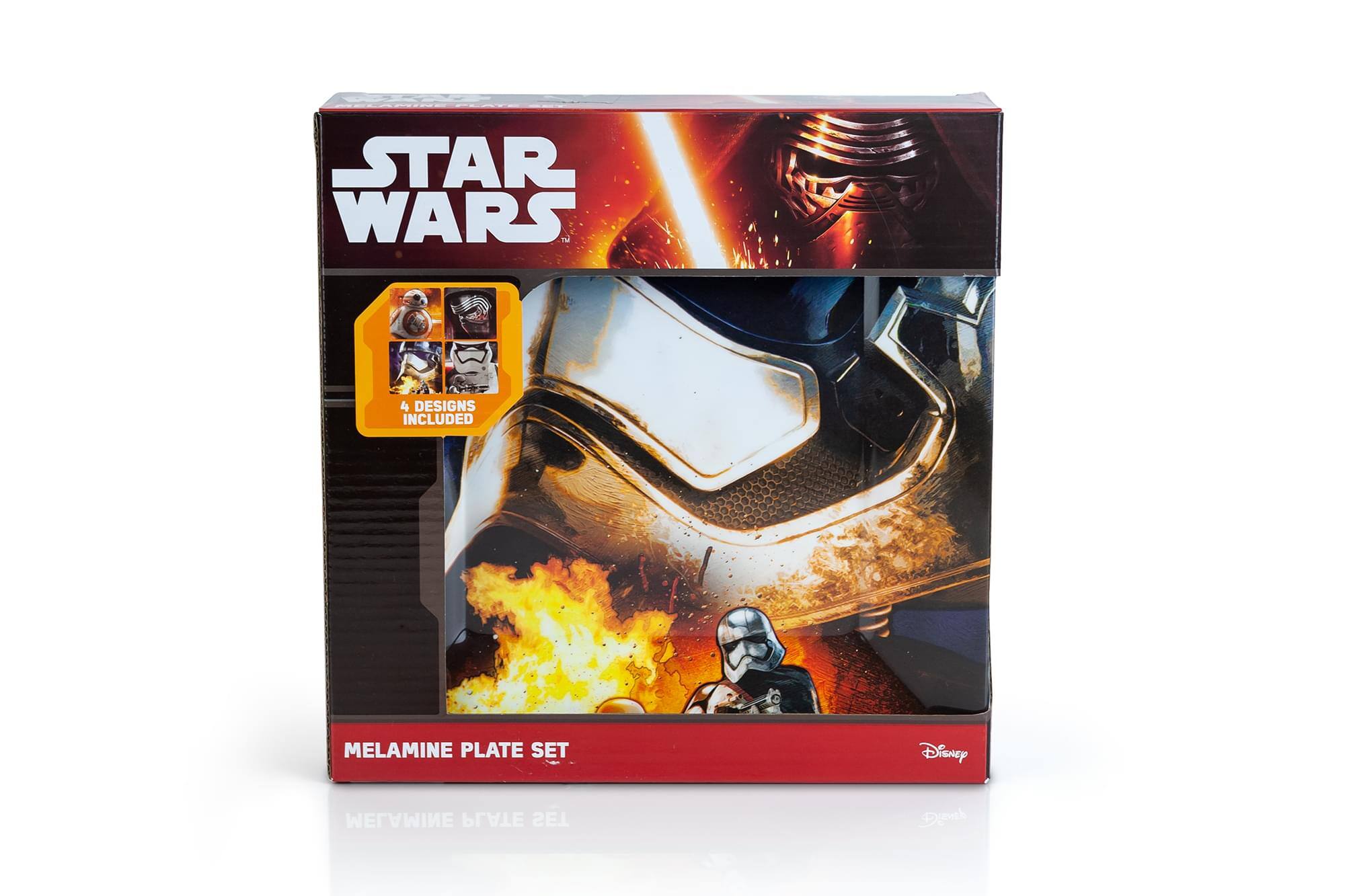 STAR WARS 4g DESIGNS INCLUDED MELAMINE PLATE SET Disney