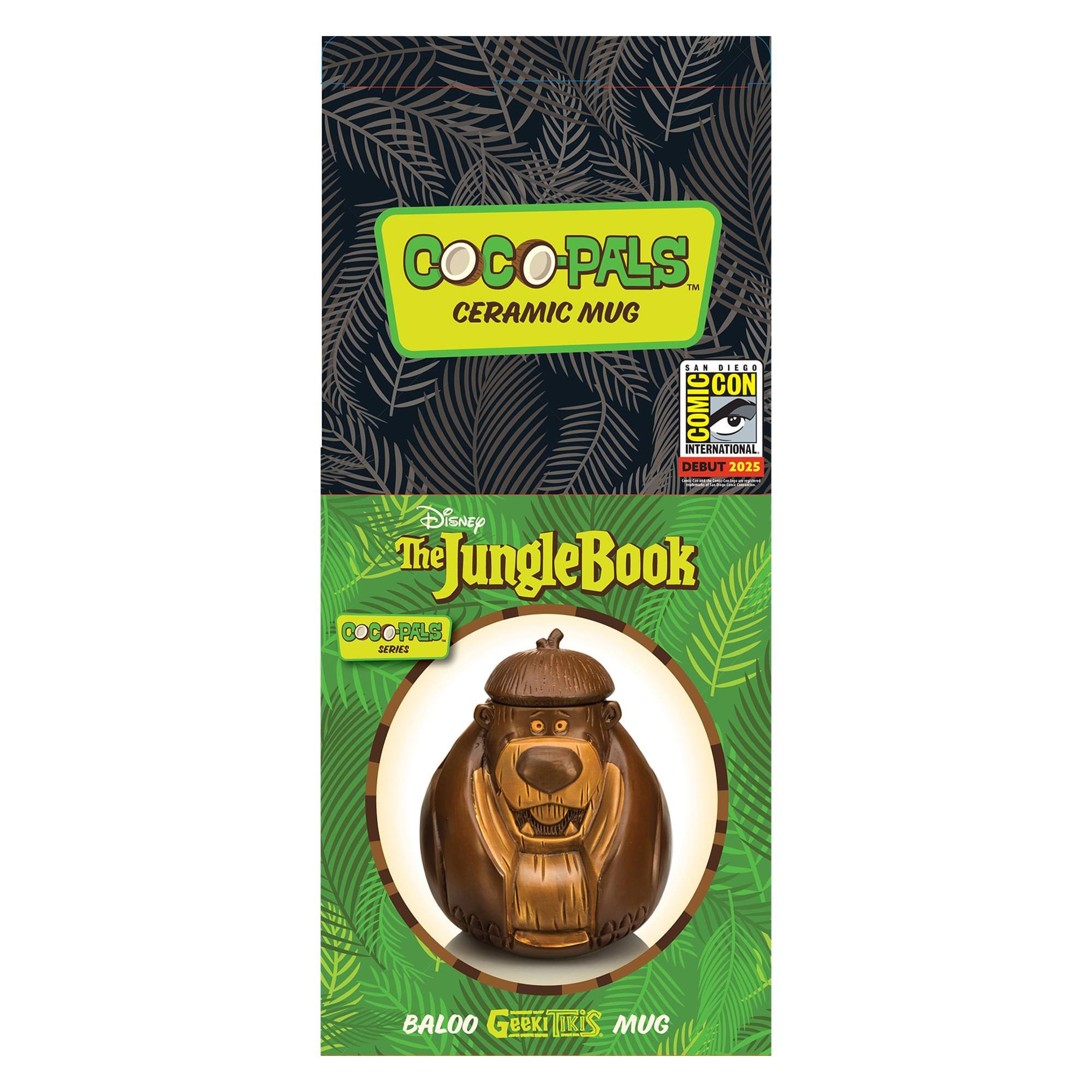 COCO-PALS™ CERAMIC MUG  
...  
CON COMIC IN INTERNATIONAL DEBUT 2025  
Disney The JungleBook  
COCOPALS + LERWA - BALOO  
Geeki Tikis MUG
