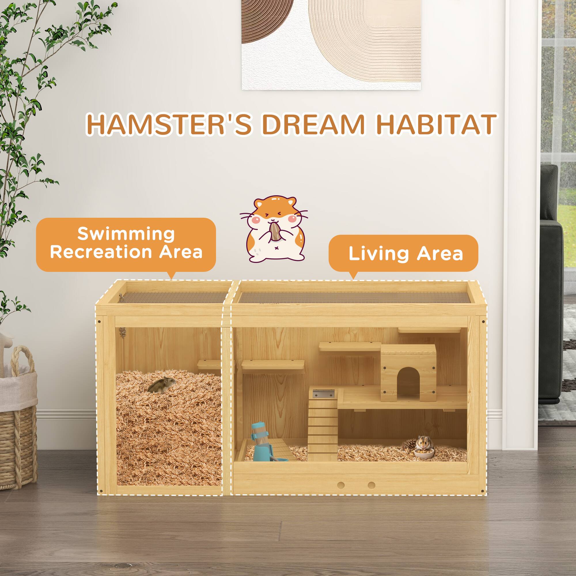 HAMSTER'S DREAM HABITAT

Swimming Recreation Area

Living Area