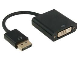 Cable Leader - DisplayPort to DVI-D Adapter, 1080p Full HD Male to Female for Computer, Laptop to DVI Display - Black