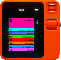 Rabbit - r1 AI Voice-Activated Gadget with New AI Note Taker-No Subscription-Unlimited Transcripts, Meeting Summaries, Recordings - Leuchtorange - Front_Zoom