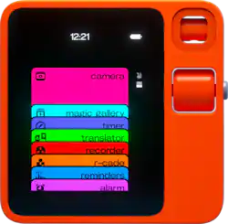 Rabbit - r1 AI Voice-Activated Gadget with upgraded rabbitOS 2 - No Subscription Fees - for Education, Travel, Meetings and More - Leuchtorange - Front_Zoom