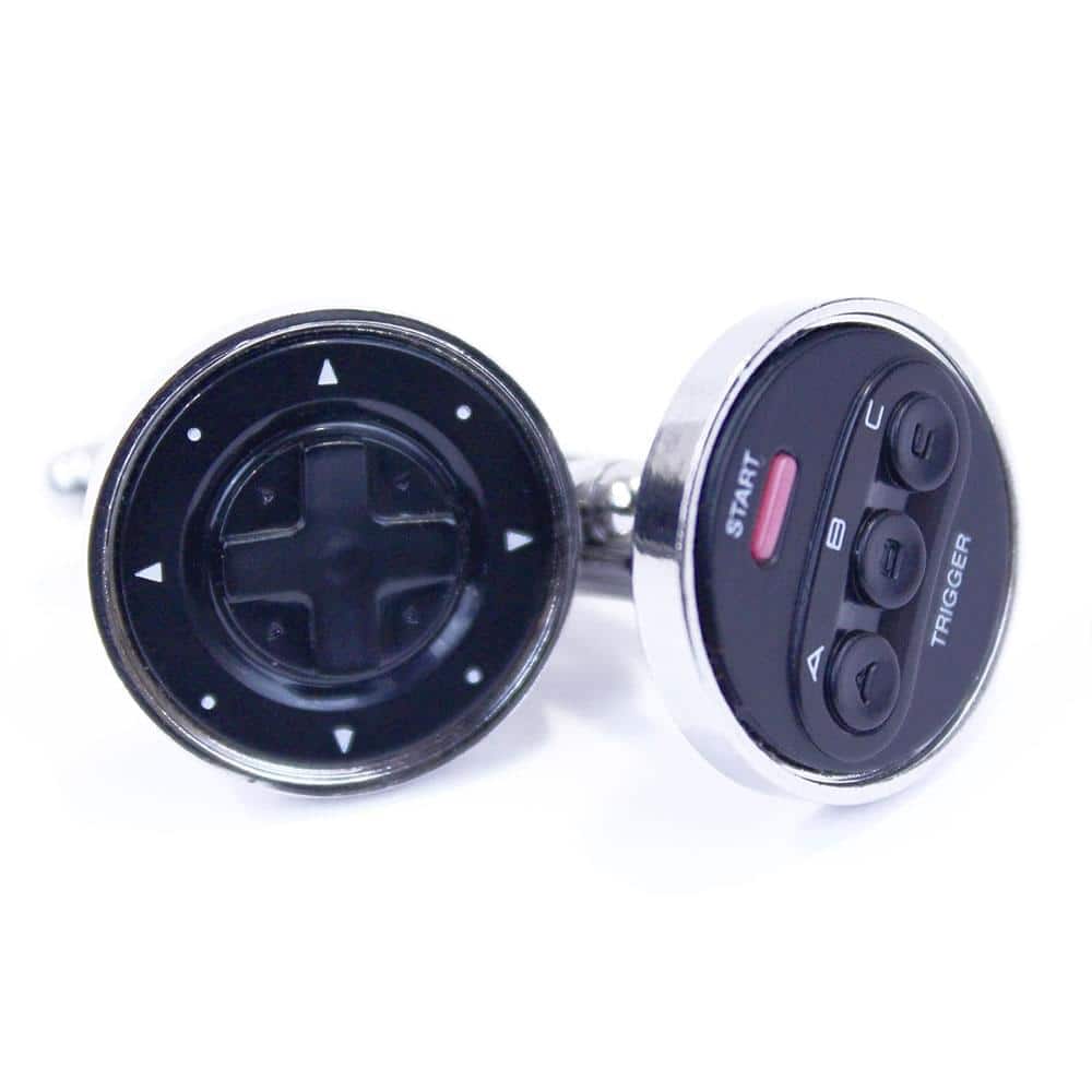 Rubber Road - SEGA Genesis Controller Cufflinks - Black