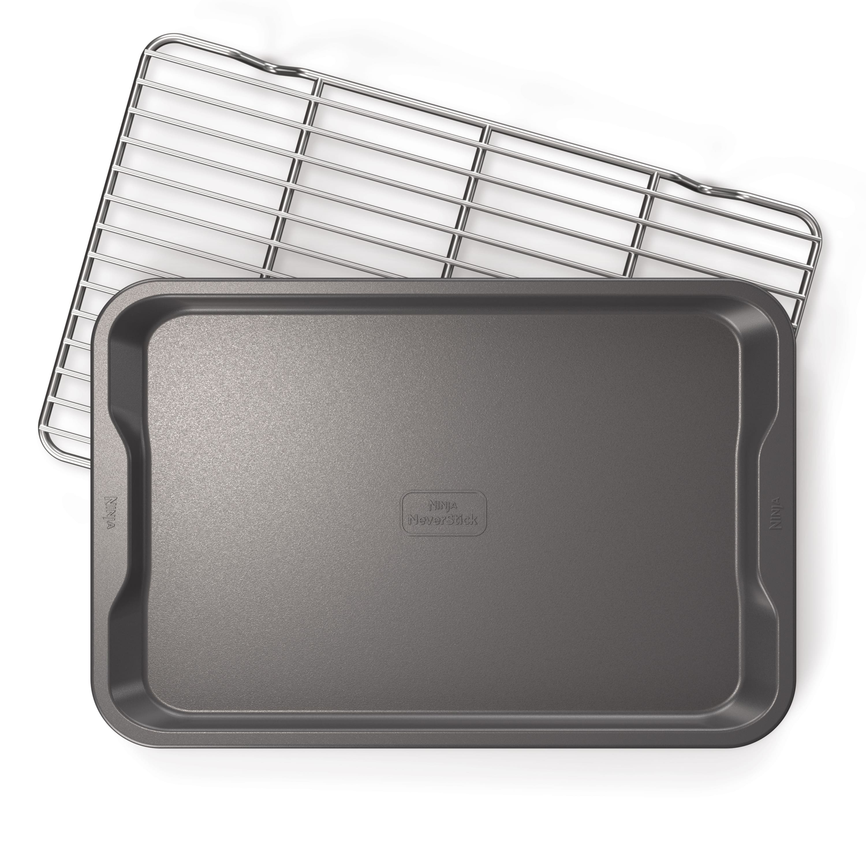 Ninja - NeverStick Essential 2-Piece Baking Sheet & Rack Set - Gray