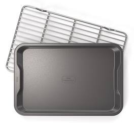 Ninja - NeverStick Essential 2-Piece Baking Sheet & Rack Set - Gray