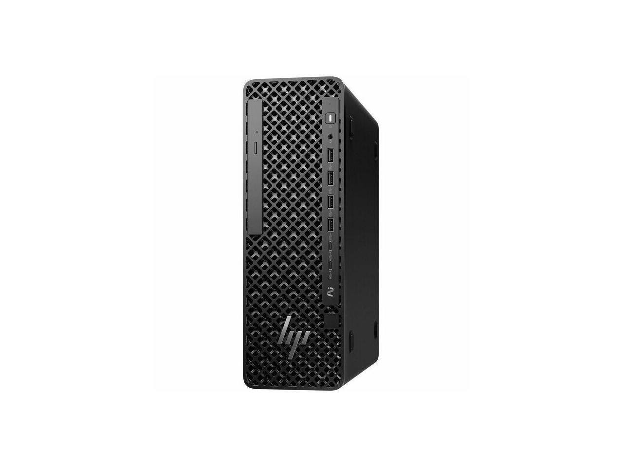 Alt View 1. HP - HP Z2 G1i Workstation - 1 x Intel Core Ultra 7 2nd Gen 265 - 64 GB - 1 TB SSD - Small Form Factor - Intel W880 Chip - Black.