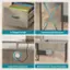 V-Shaped Handle Ensuring Stable Structure Keep Wires Organized Back Board for Privacy Protection