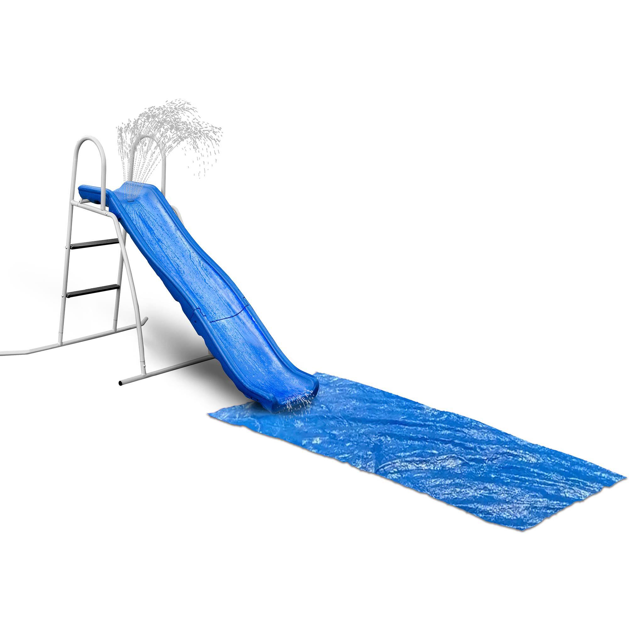 Alt View 4. XDP Recreation - XDP Recreation 6 Foot Water Wave Slide with Built In Adjustable Water Sprinkler - Blue, White.