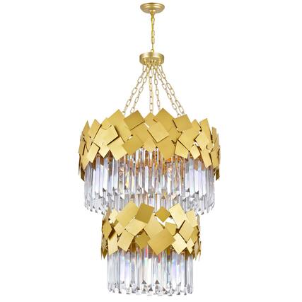 Front. CWI Lighting - Panache 10 Light Down Chandelier With Medallion Gold Finish - Medallion Gold.