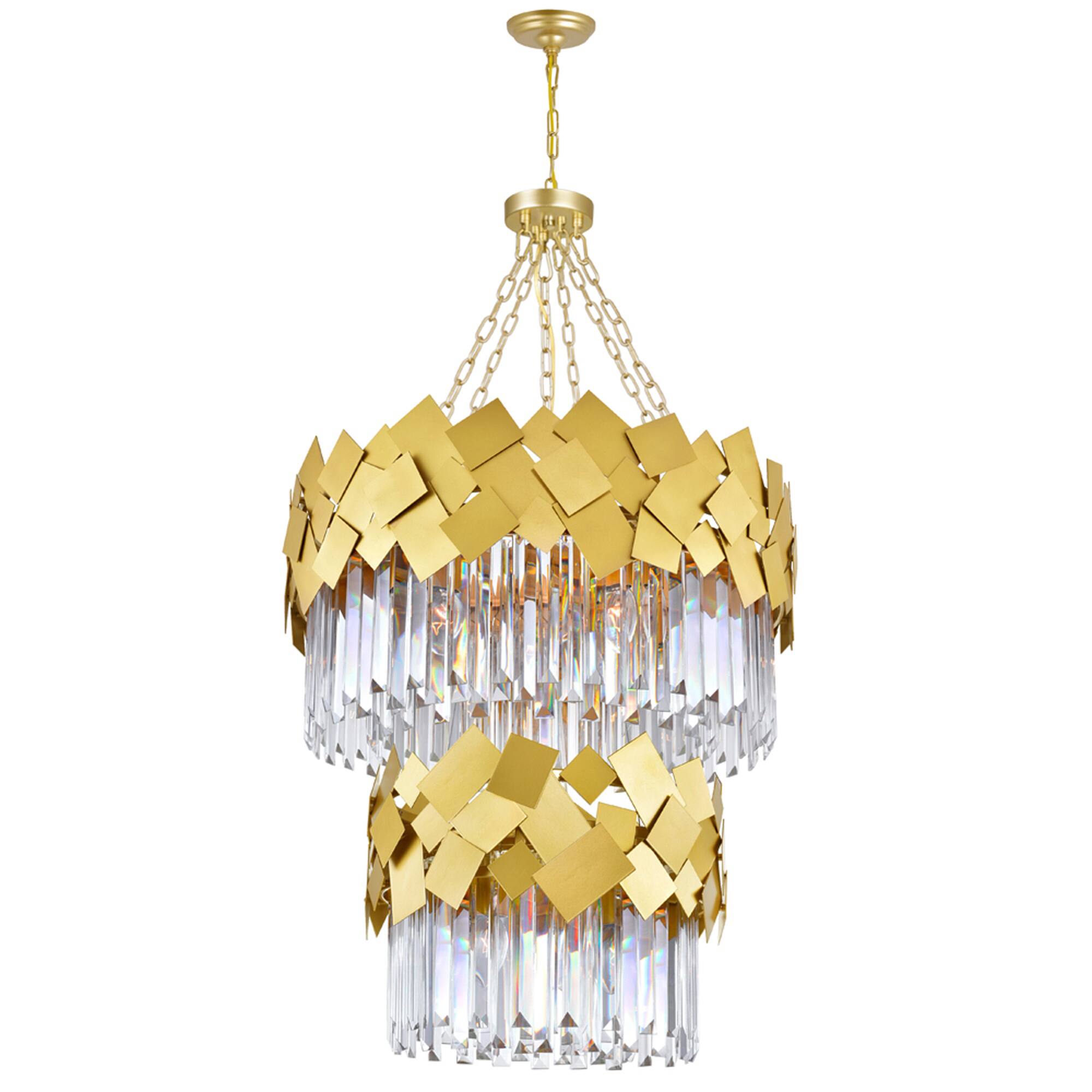 Front. CWI Lighting - Panache 10 Light Down Chandelier With Medallion Gold Finish - Medallion Gold.