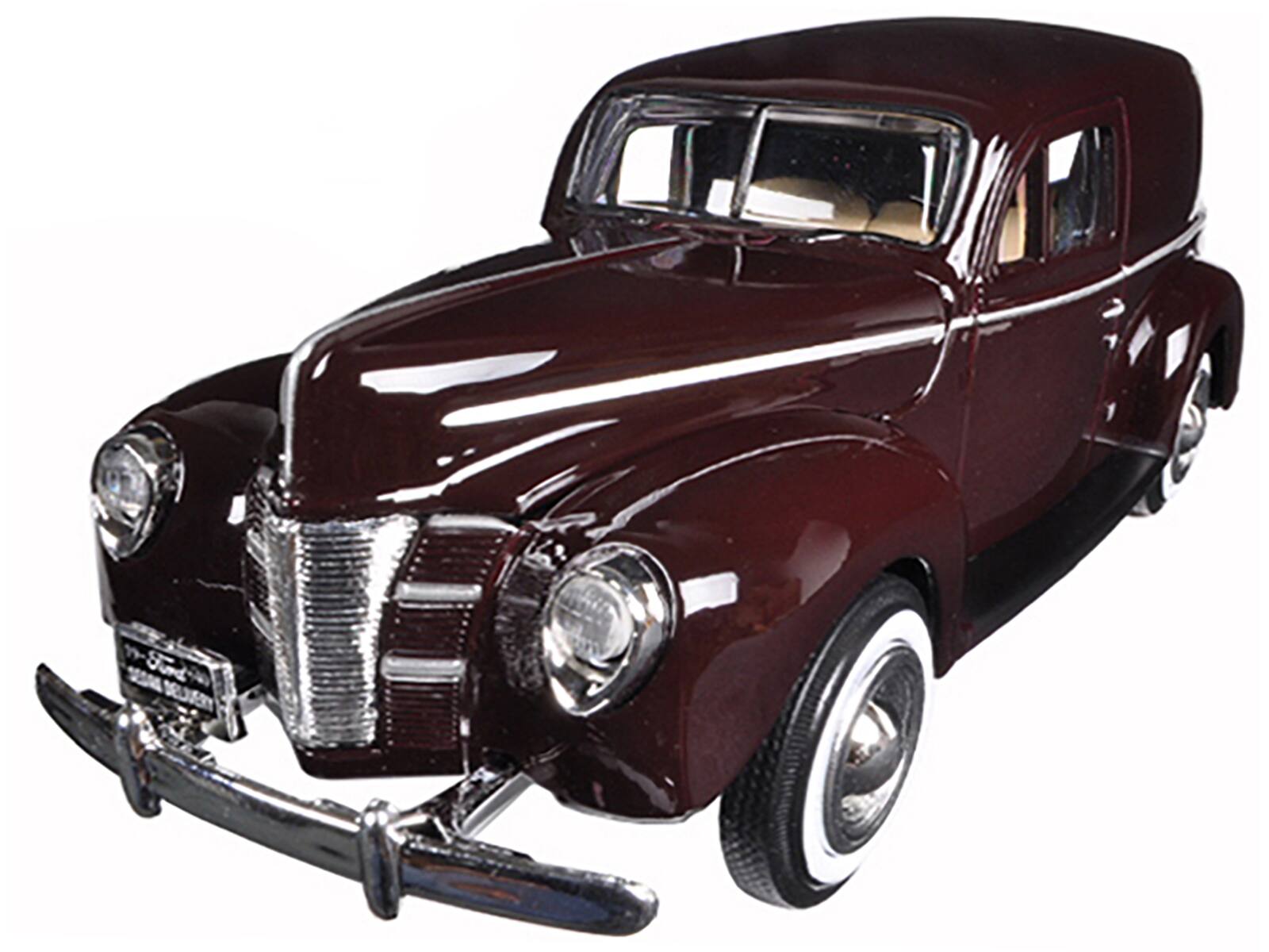 Alt View 1. Motormax - 1940 Ford Sedan Delivery Brown 1/24 Diecast Model Car by Motormax.