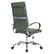 Alt View 4. LeisureMod - Benmar High Back Leather Office Chair with Adjustable Height, Swivel Base, Ergonomic Design Modern Conference Chair - Green.