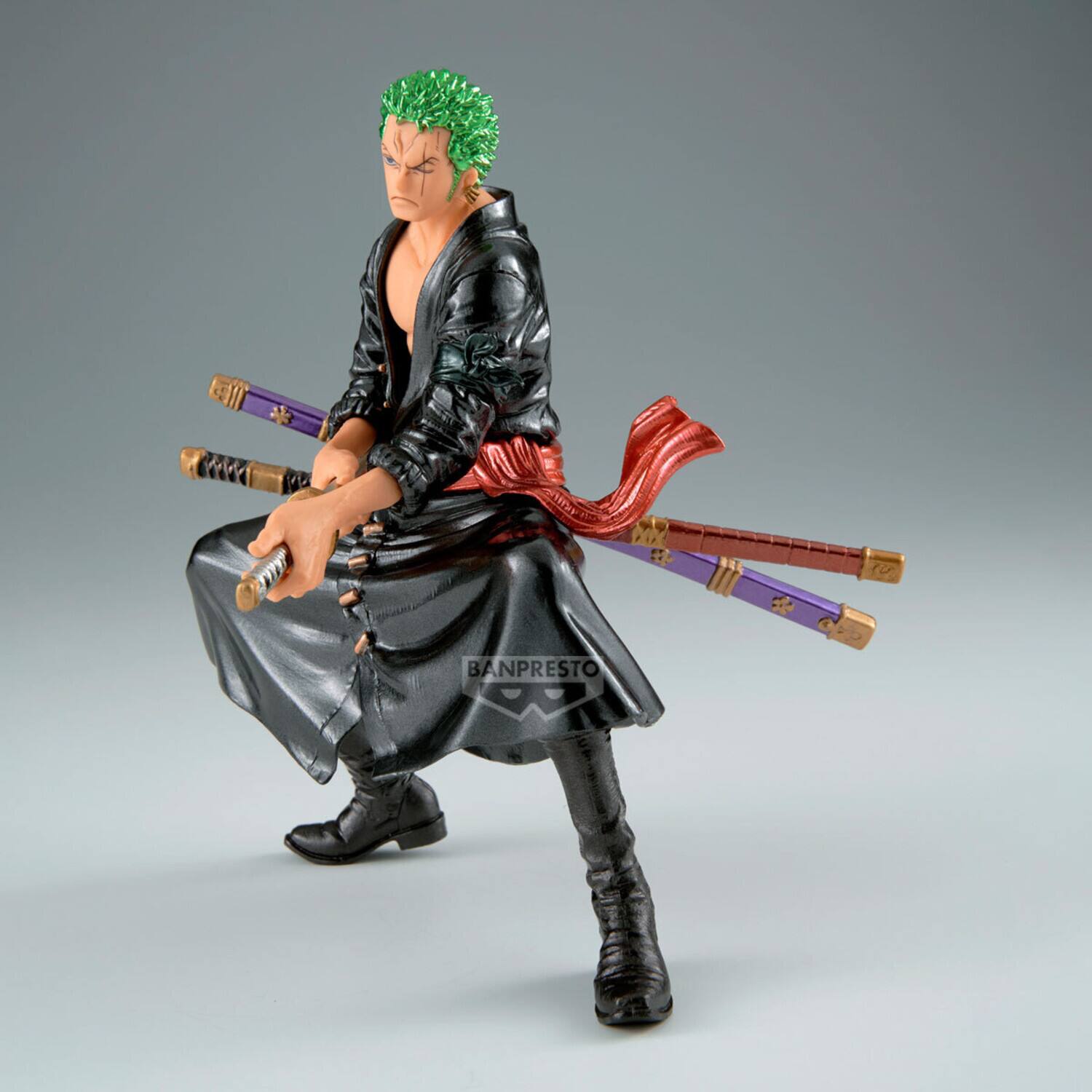 Alt View 3. PopMarket - Banpresto - One Piece - King of Artist - Roronoa Zoro Statue   - COLLECTIBLES - Multicolor.