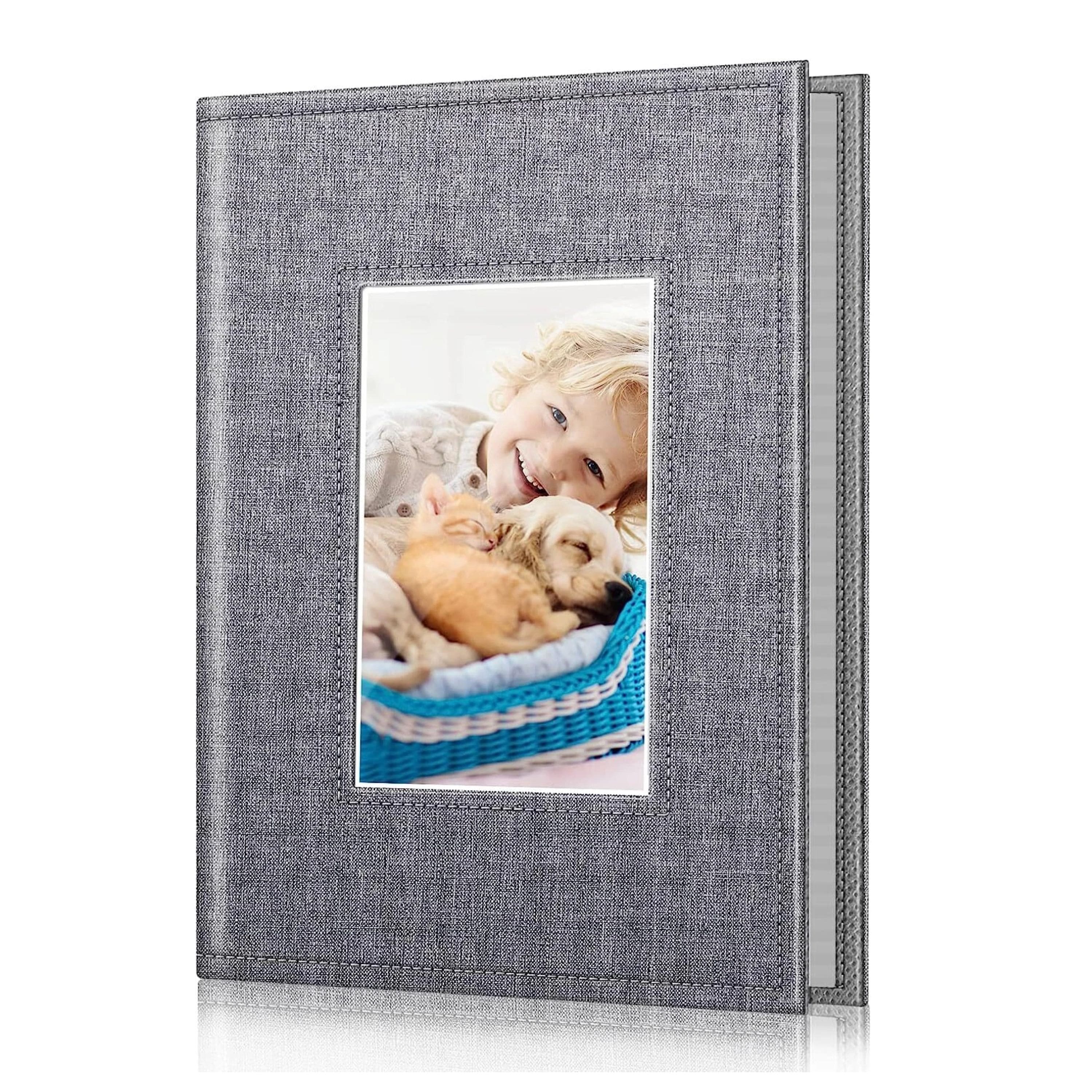 Kitcheniva - Portable Wallet Photo Album Leather Cover 52 Photo Capacity For 4x6 Photo - Snowflake Gray price history on PriceWatchPro