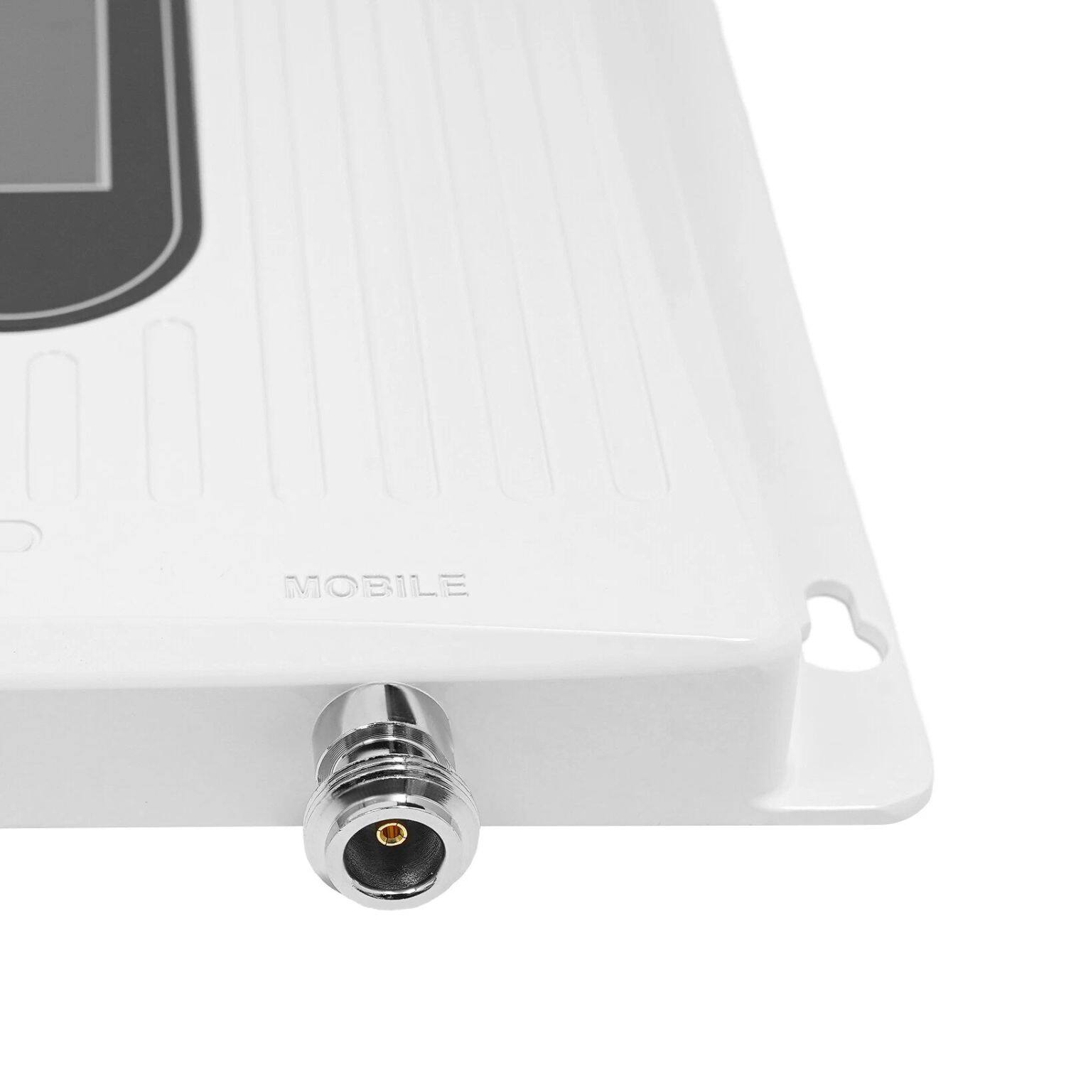 Left. Home Collection - Cell Phone Signal Booster Repeater – 3G, 4G, and 5G Cellular Network Amplifier - White.