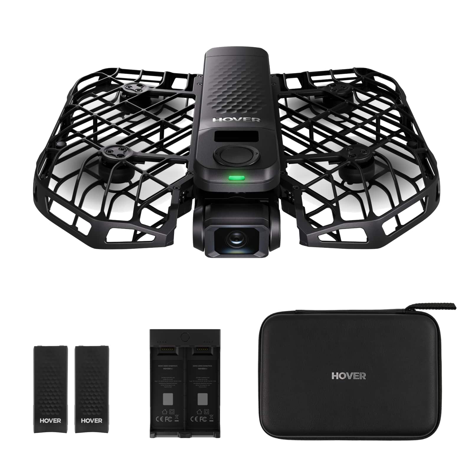 HOVERAir - X1 PRO Retail Combo - Black - Front_Zoom