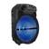 Angle. QFX - Portable Rechargeable Bluetooth Speaker with 15” Subwoofer and 1.5” Tweeter with Party Lights - Black.