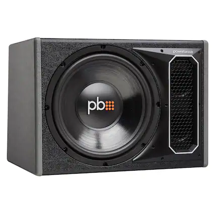 Front. Powerbass - PowerBass PS-WB121 - 12" Single Loaded Ported Enclosure - Black/Gray.