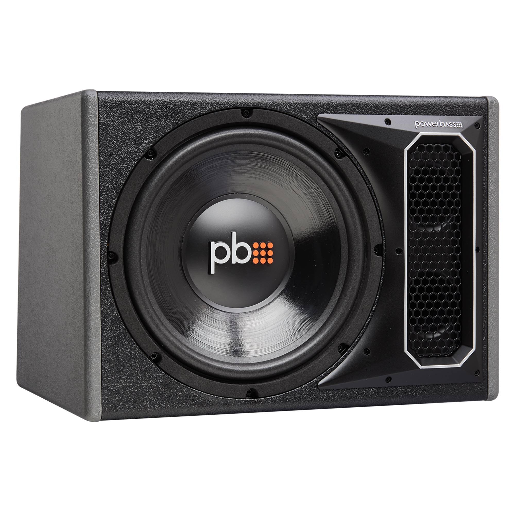 Front. Powerbass - PowerBass PS-WB121 - 12" Single Loaded Ported Enclosure - Black/Gray.