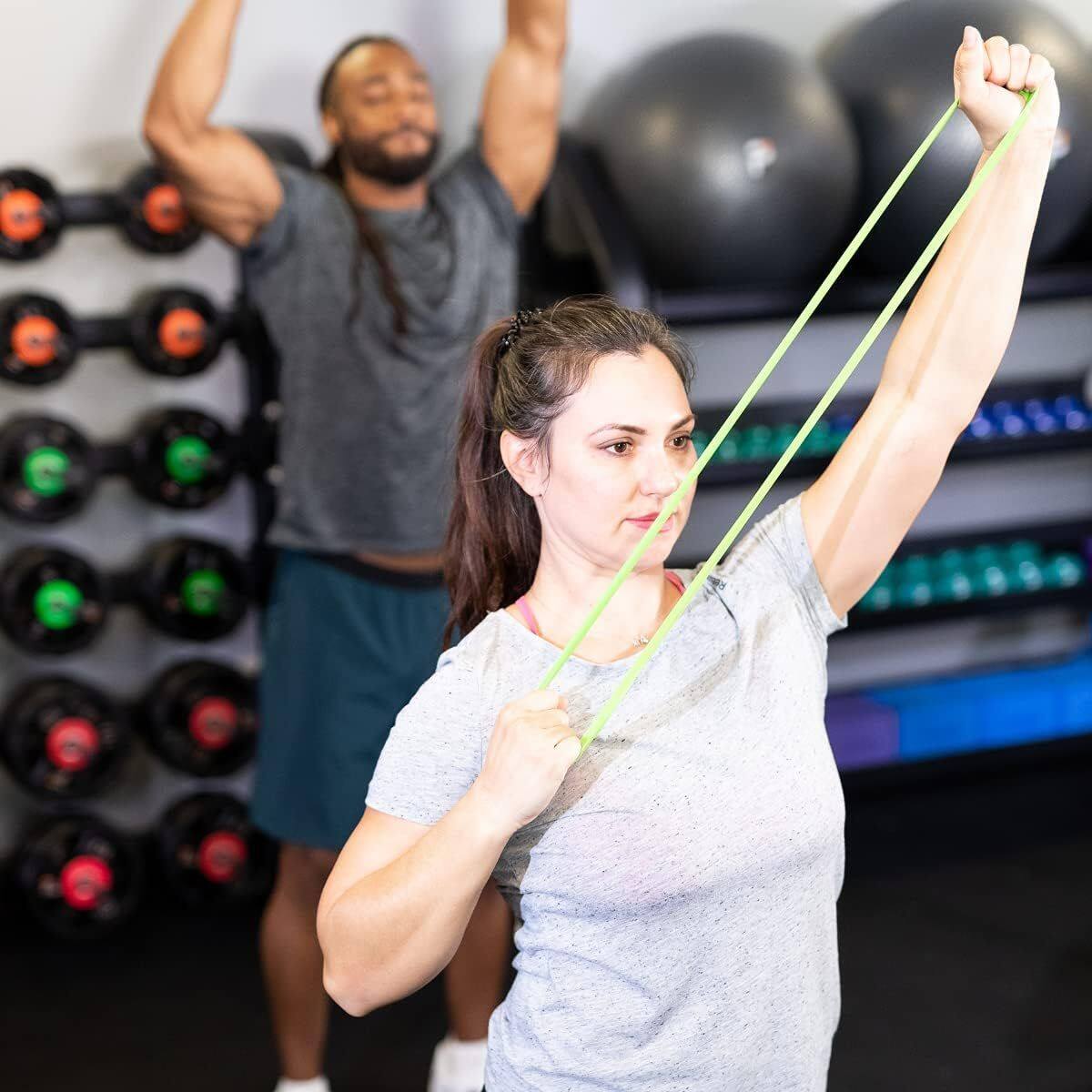 Alt View 5. Power Systems - 9" Mini Versa-Loop Exercise Bands  – Portable Resistance Bands (6-Pack Kit) - Multicolor.