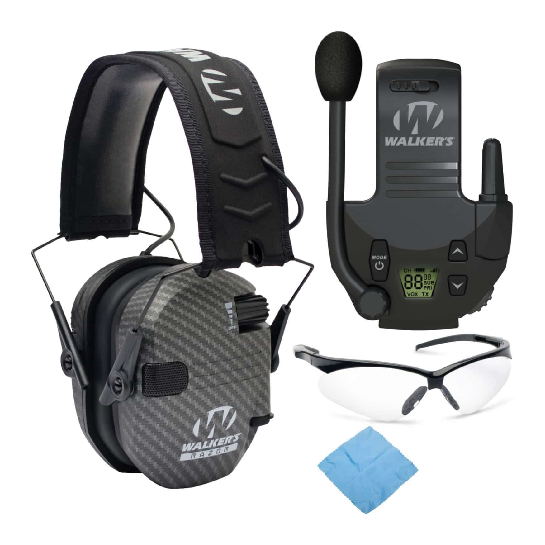 Walkers - Razor Slim Electronic Muff Bundle - Carbon