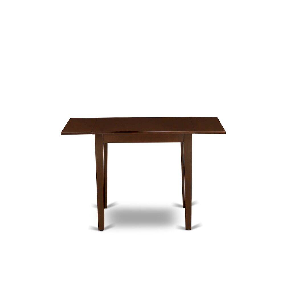 Alt View 7. East West Furniture - 3 Piece Modern Dining Table Set Consists of a Rectangle Kitchen Table - Red.