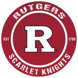 Jardine - Rutgers Scarlet Knights 20'' x 20'' Indoor/Outdoor Circle Sign - Red