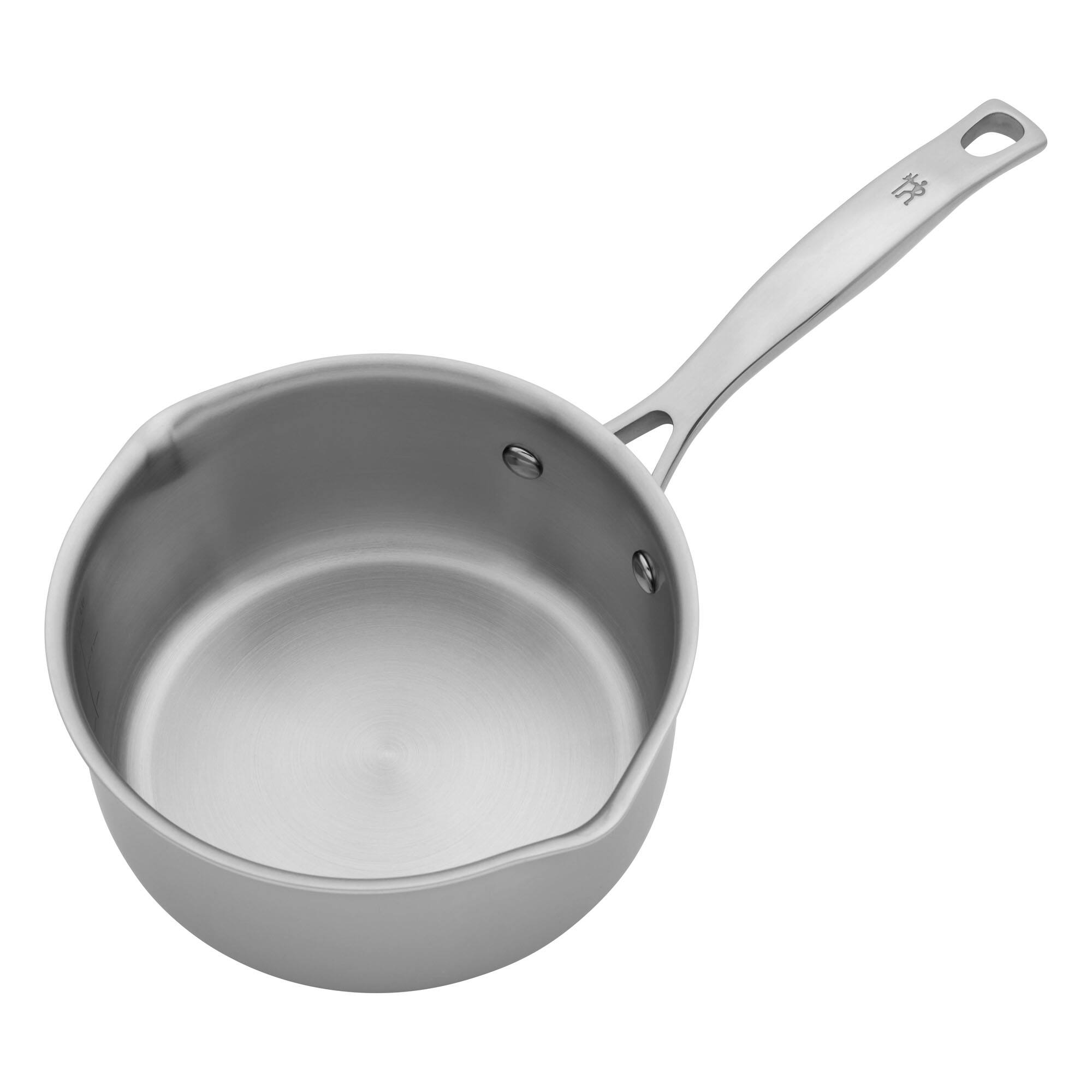 Alt View 1. Henckels - Henckels Clad H3 2-qt Stainless Steel Saucepan with Lid - Stainless Steel.