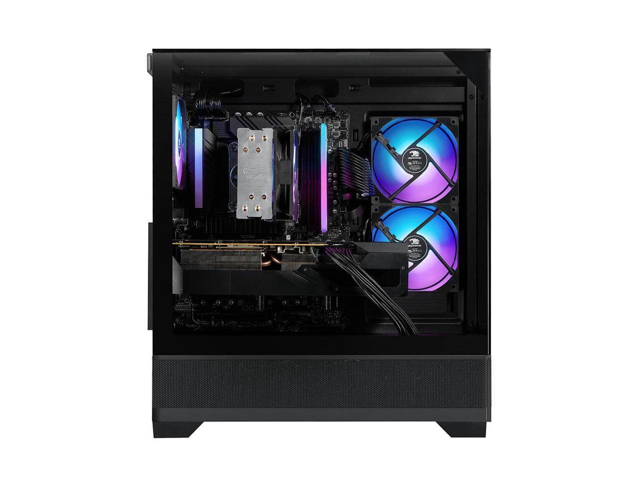 Alt View 9. iBUYPOWER - iBUYPOWER Element SE - Ryzen 5 8400F, RTX 5060 8GB, 16GB DDR5 RGB, 1TB NVMe - Black.