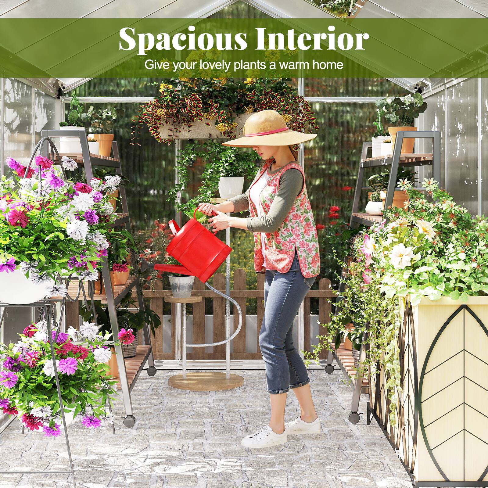 Spacious Interior  
Give your lovely plants a warm home
