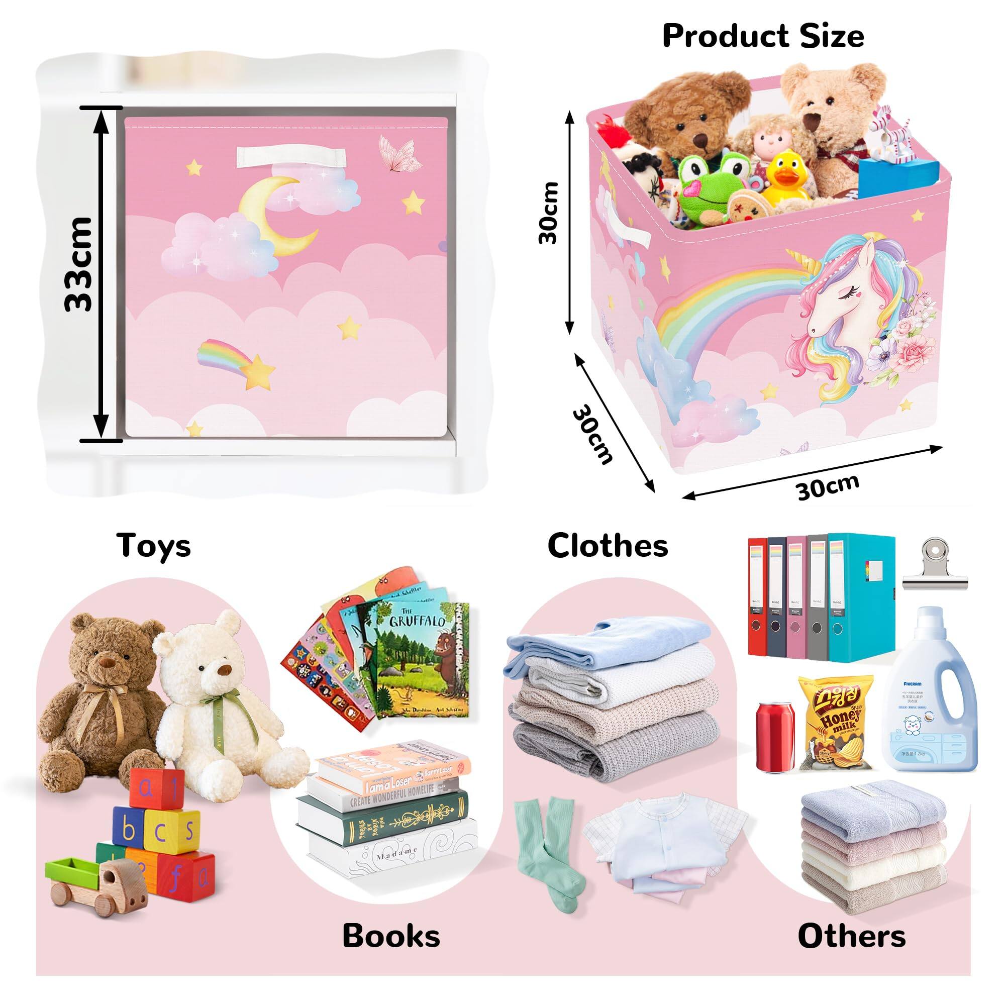 Product Size: 33cm x 30cm x 30cm

Toys

Clothes

Books

Others