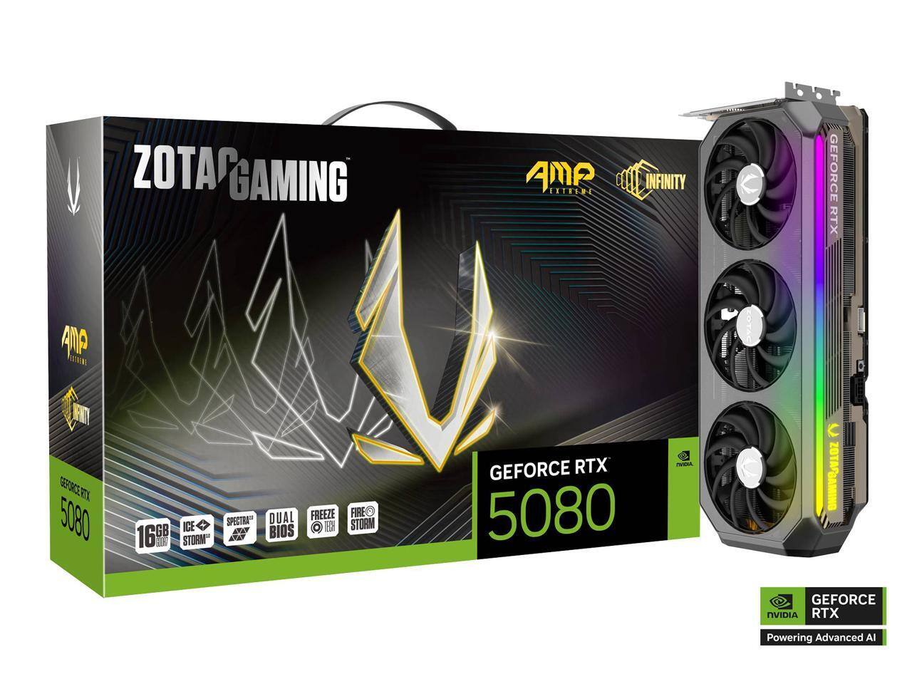ZOTAC AMP Extreme Infinity GeForce RTX 5080 16GB 256 Bit GDDR7 PCI