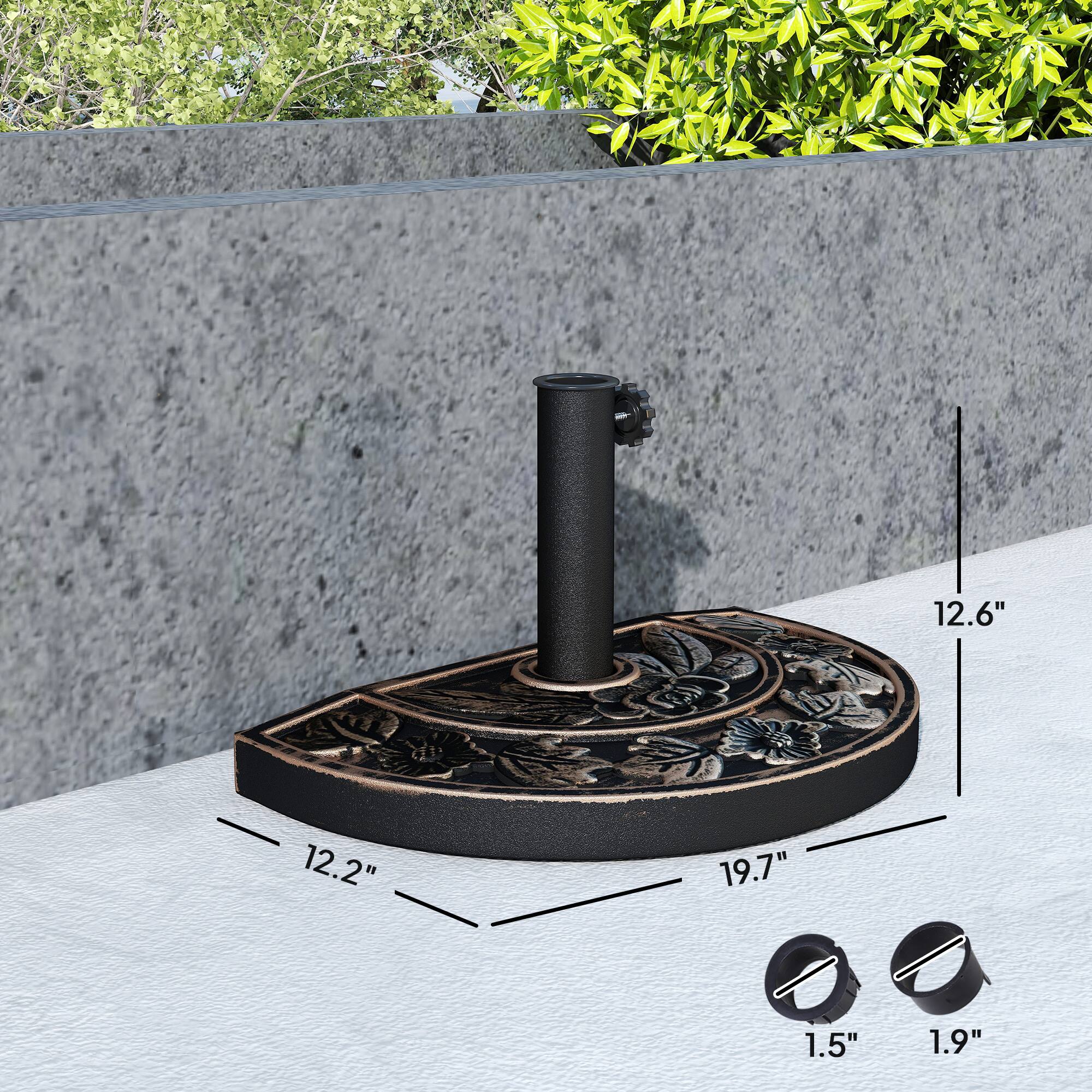 12.6", 12.2", 19.7", 1.5", 1.9"