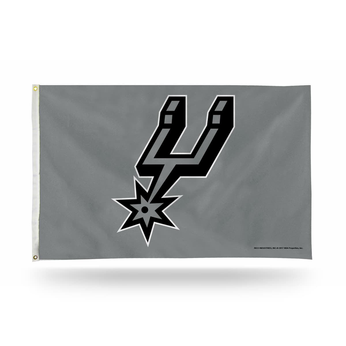 Rico Industries - San Antonio Spurs Basketball 3X5 Indoor or Outdoor Banner Flag with grommets - Multi