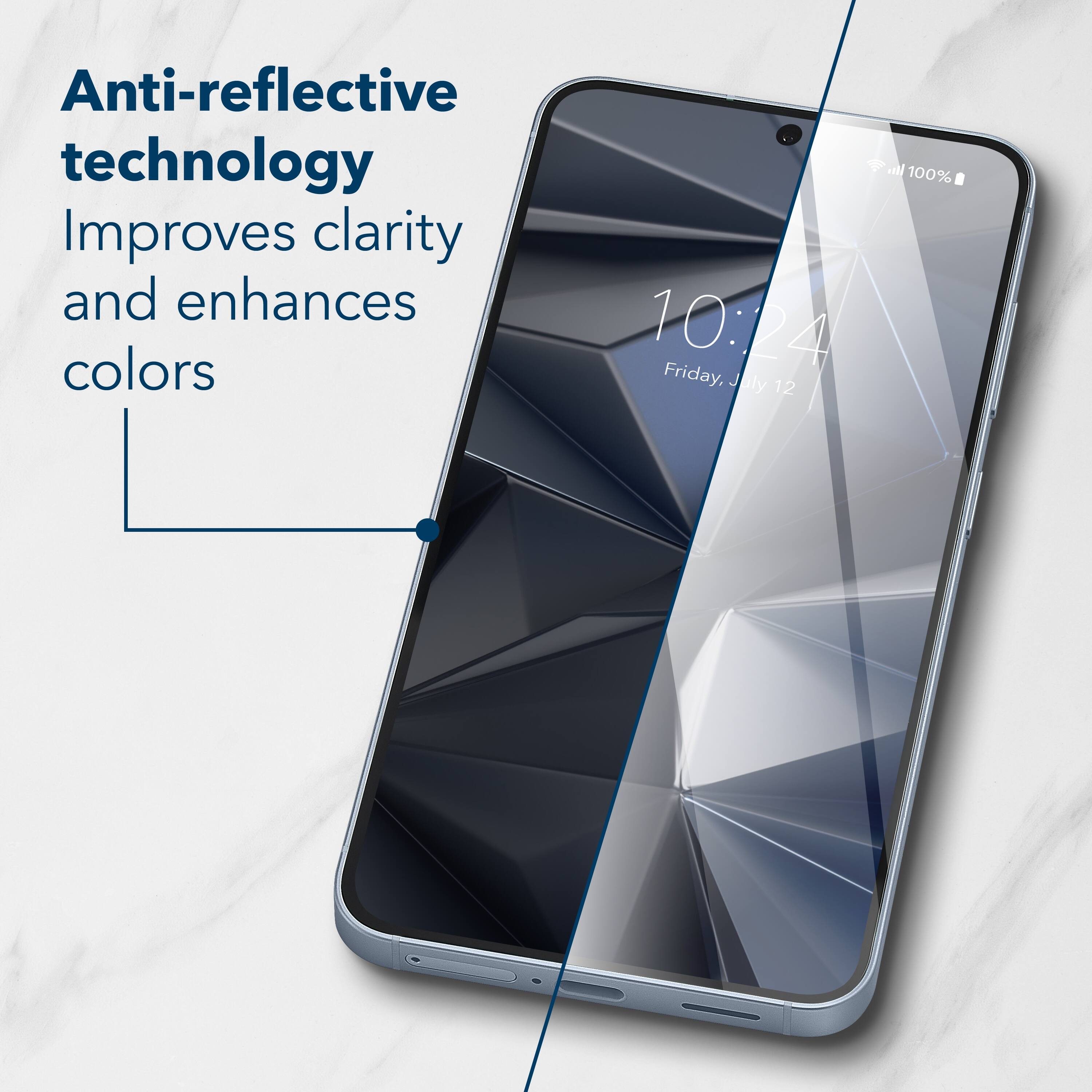 Anti-reflective technology improves clarity and enhances colors.