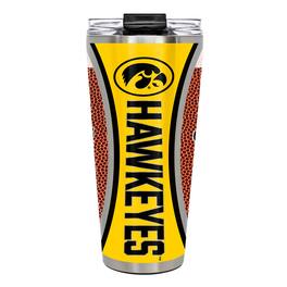 Great American Products - Iowa Hawkeyes 32oz. Big Slim Game Ball Travel Tumbler - Brown
