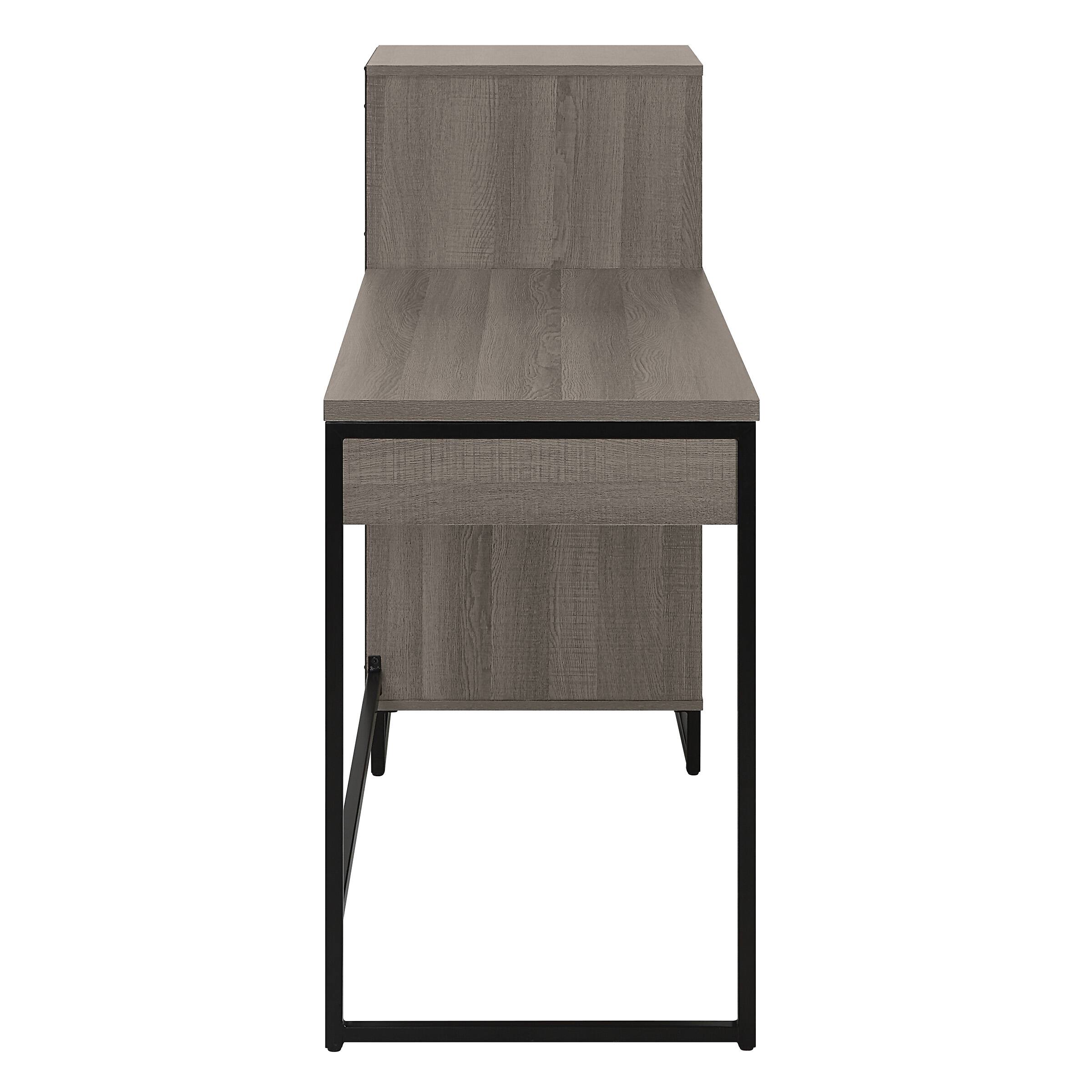 Left. OSP Home Furnishings - Hagney Lane 54" Wide Sit-To-Stand Desk - Farm Oak.