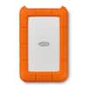 Front. LaCie - Rugged 2TB External USB-C, USB 3.1 Gen 1 Portable Hard Drive - Orange/Silver.